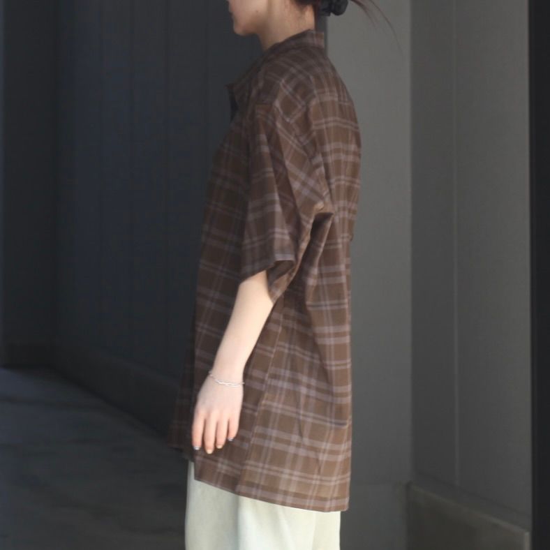 【残り一点】シアーコットンオープンカラーS/Sシャツ