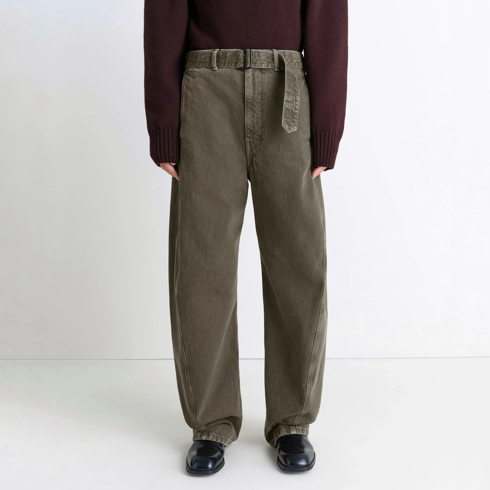 ★LEMAIRE★ツイステッド ベルテッド パンツ LEMAIRE - 【残り一点】Twisted Belted Pants | ACRMTSM ONLINE