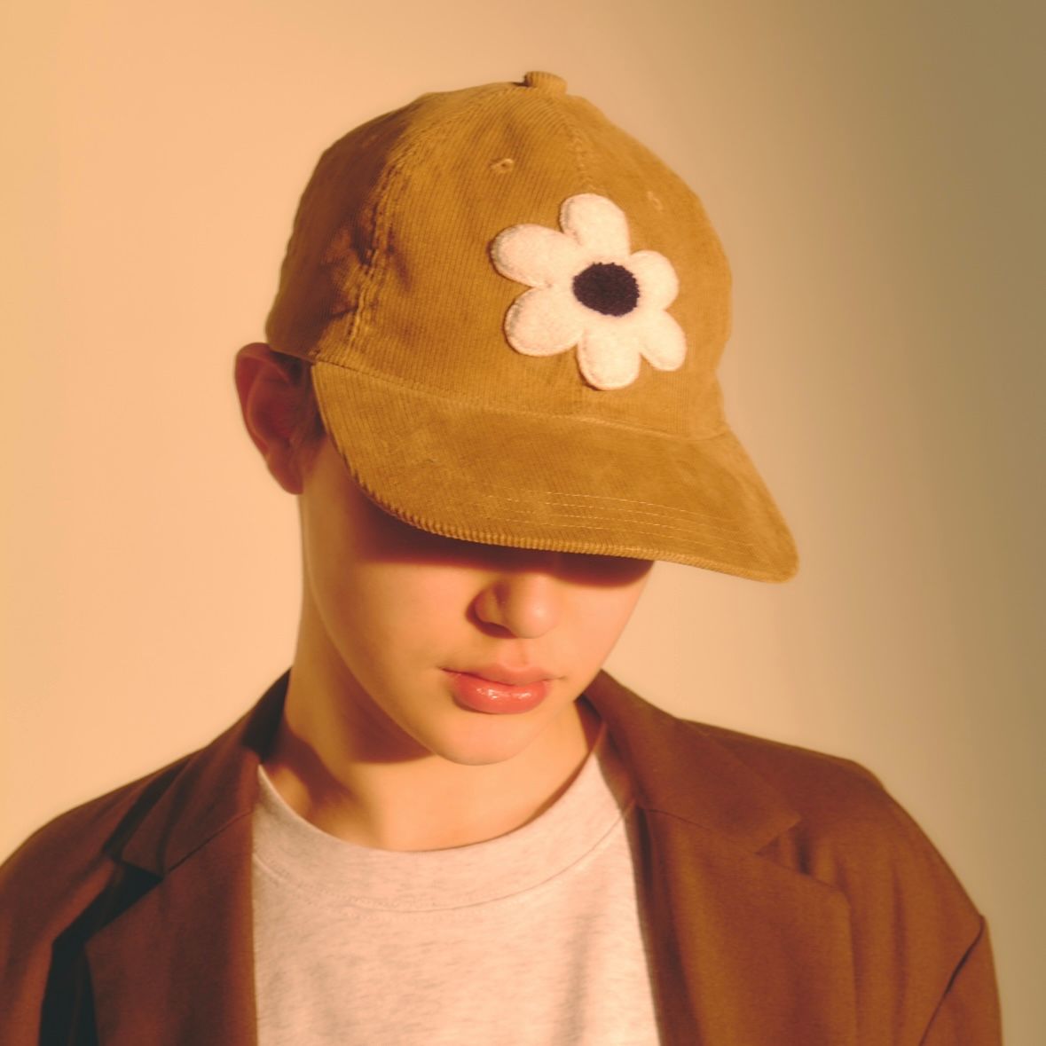 かむ様2点　ベレー帽　ジュディ　ニック NICK GEAR - 【残りわずか】Flower Chenill Corduroy Cap