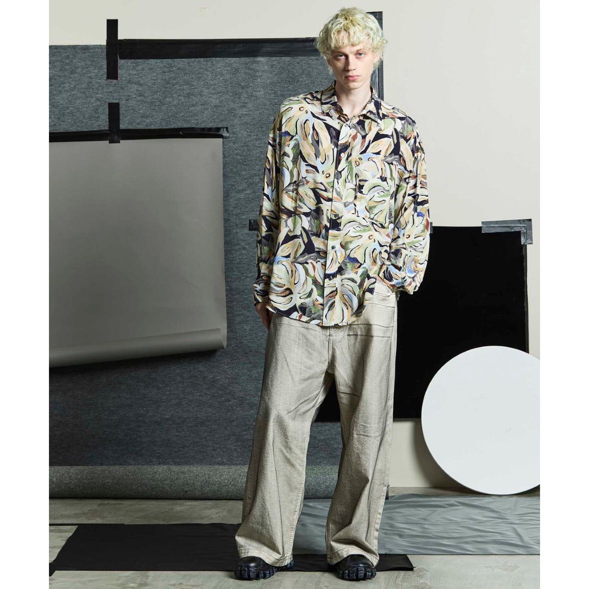 【残り一点】11oz Chemical Over Dye Denim Buggy Pants