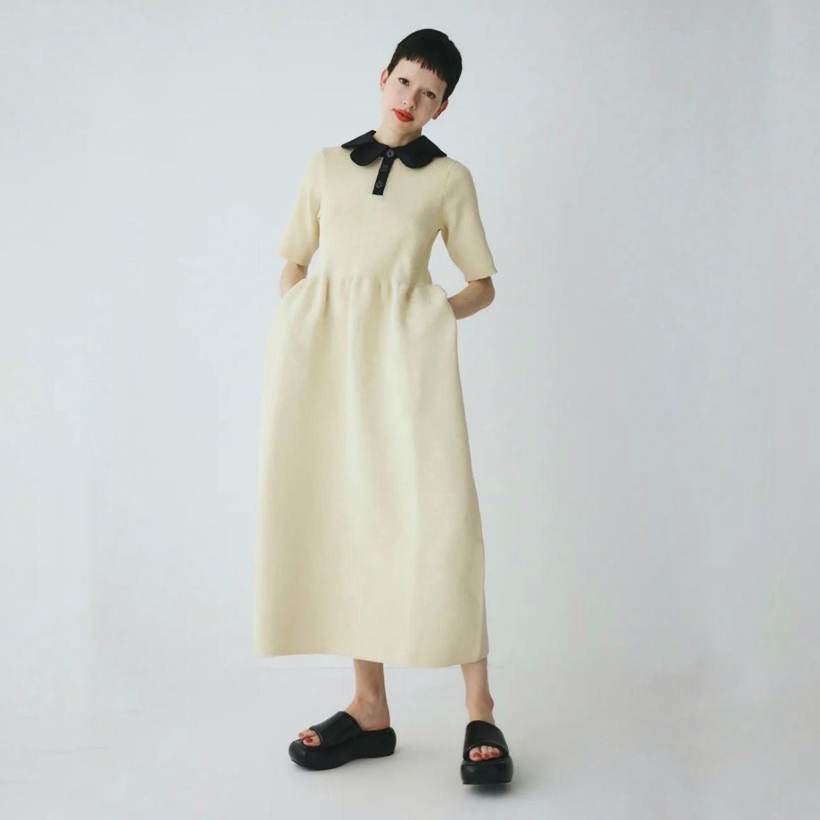 【残り一点】Knit Balloon Dress