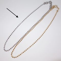 【残りわずか】Cutting Ball Necklace(SILVER)