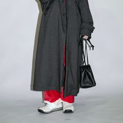 【残り一点】ラムスキン巾着バッグ