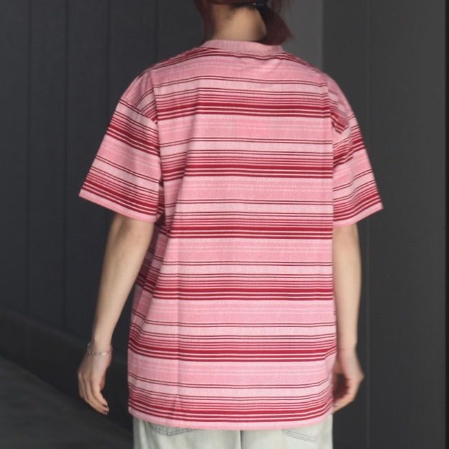 【残り一点】Cracked Stripe Tee