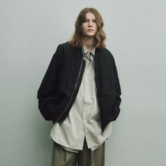 【残りわずか】Pure Silk Tafta Oversized Flight Jacket