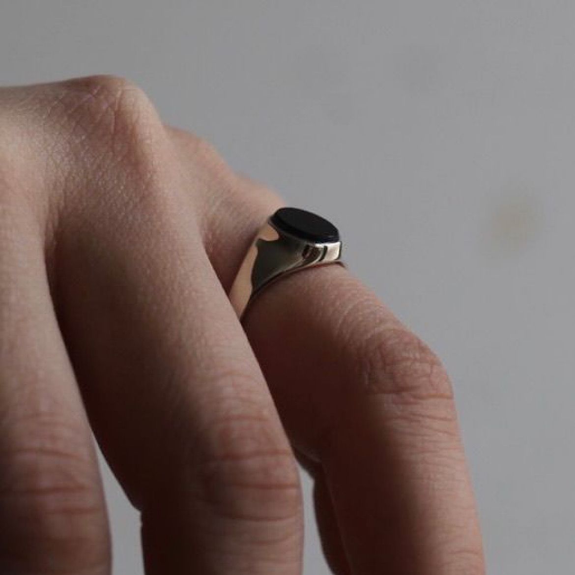 【残り一点】Signet Oval Ring S(ONYX)
