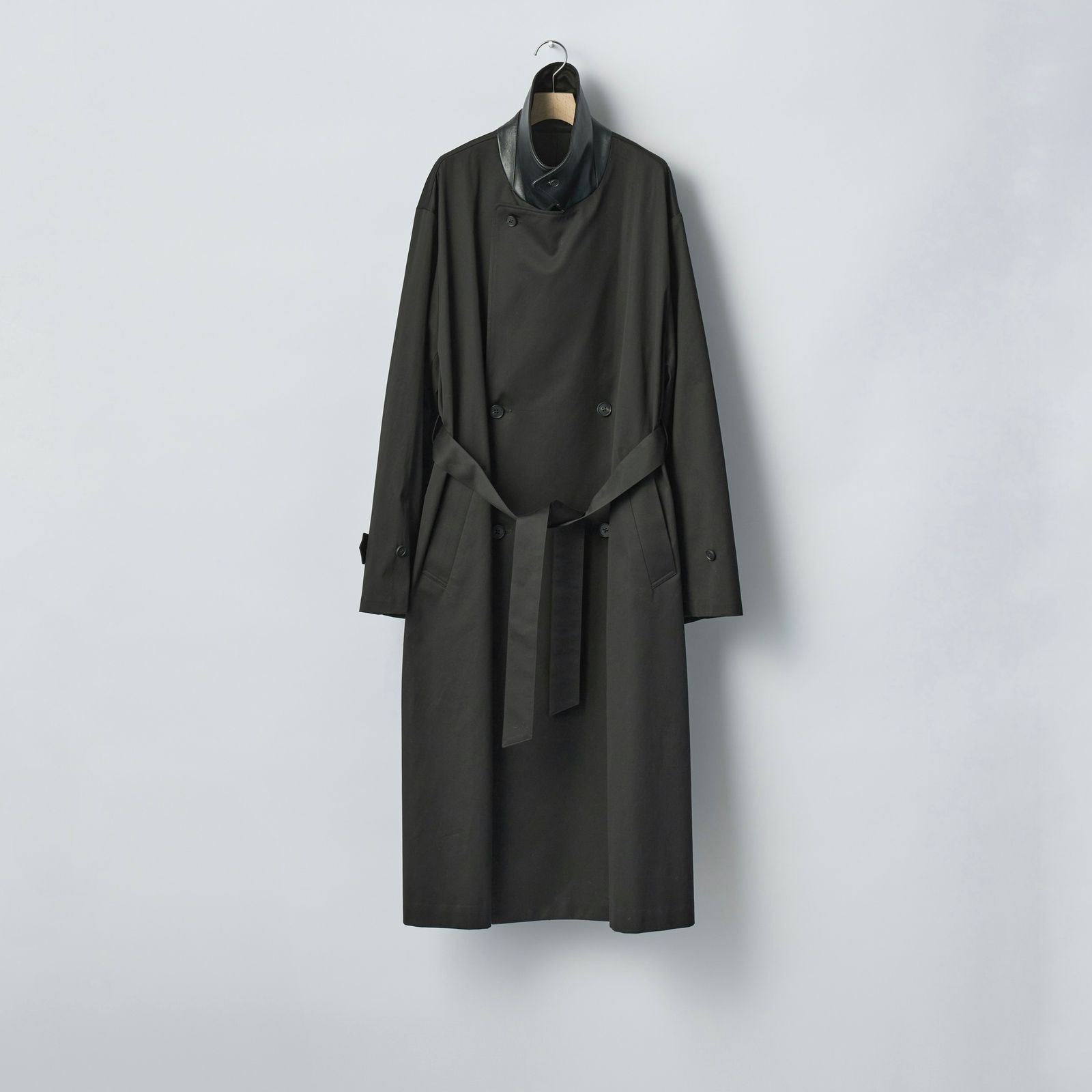 【残りわずか】Cotton Satin Oversized Double Breasted Coat