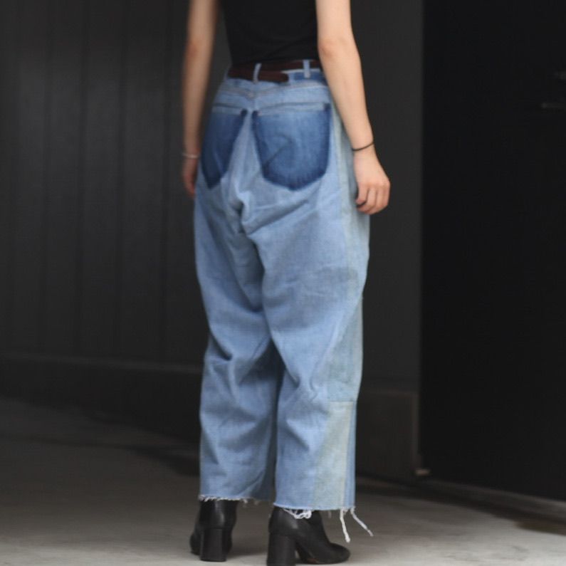 【残り一点】Reconstructed Super Baggy Slacks Denim_2(M)