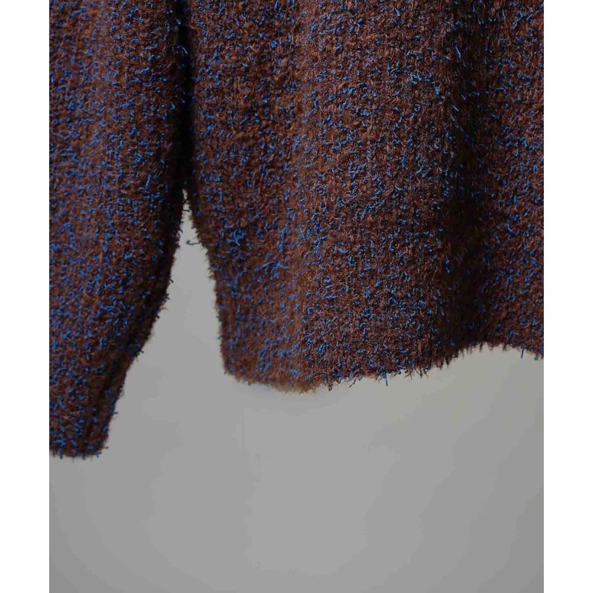 【残り一点】Mix Color Fancy Yarn Prime-Over Knit Cardigan