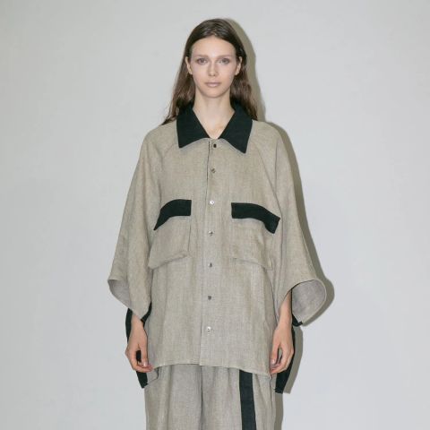 【残り一点】オーバーサイズレギュラーカラーシャツ S/S