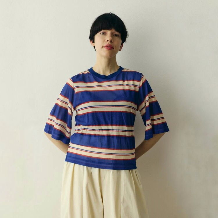 【残り一点】Border Half Tops