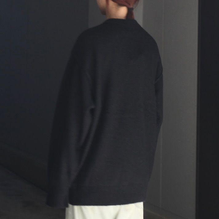 【残りわずか】Wool/Alpaca Knit Crew Neck LS
