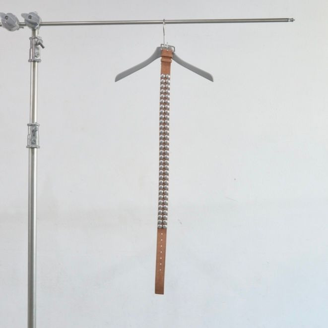 【残り一点】3.8C Round Dome Studded Leather Belt