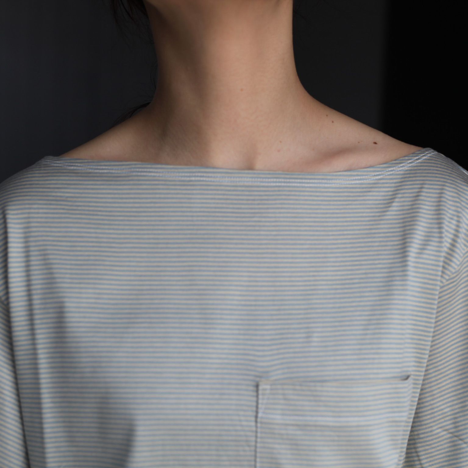 【残り一点】Boat Neck Stripe Tee