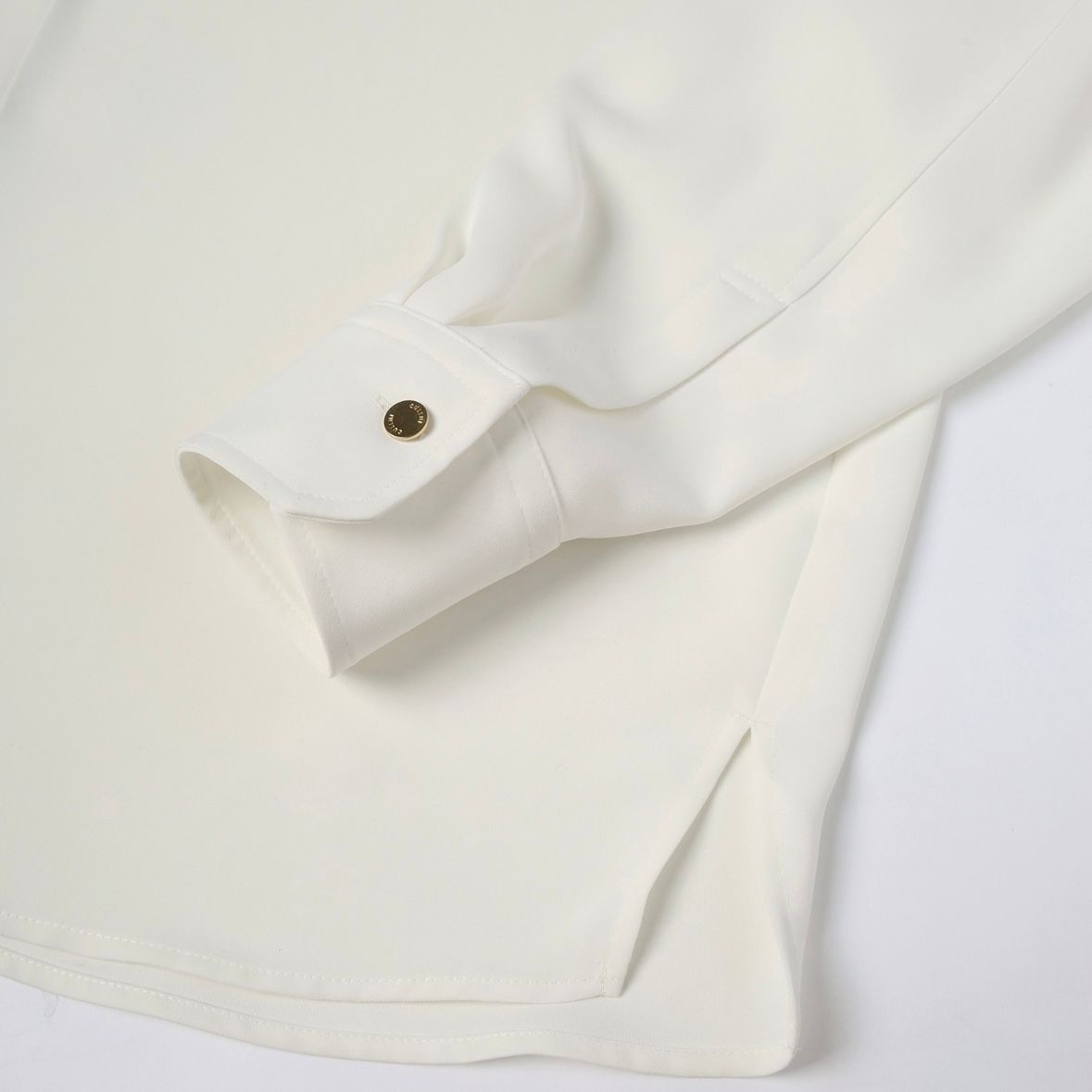 【残り一点】Double Cloth Chin Tab Long Sleeve Shirt