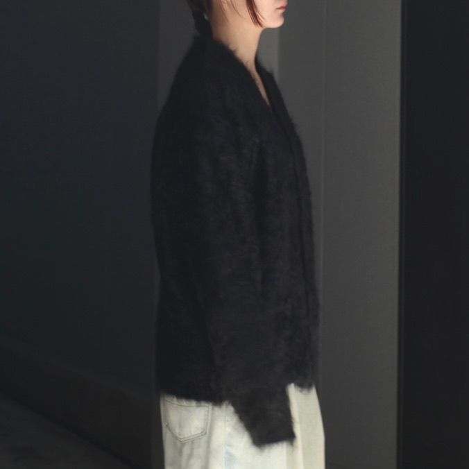 【残り一点】Cashmere Shaggy Knit V Neck Cardigan