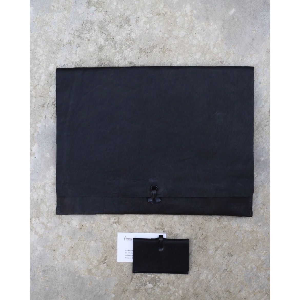 【お取り寄せ注文可能】Leather Combi Bag(BLACK)