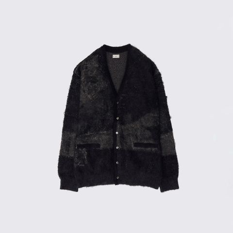 【残り一点】Abstract Jaquard Mohair Cardigan