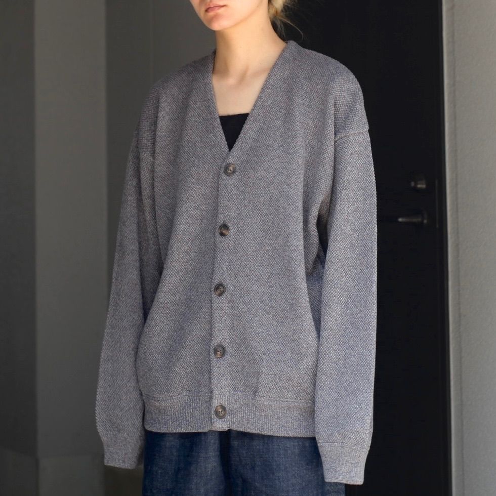 crepuscule - 【残りわずか】Moss Stitch V/N Cardigan