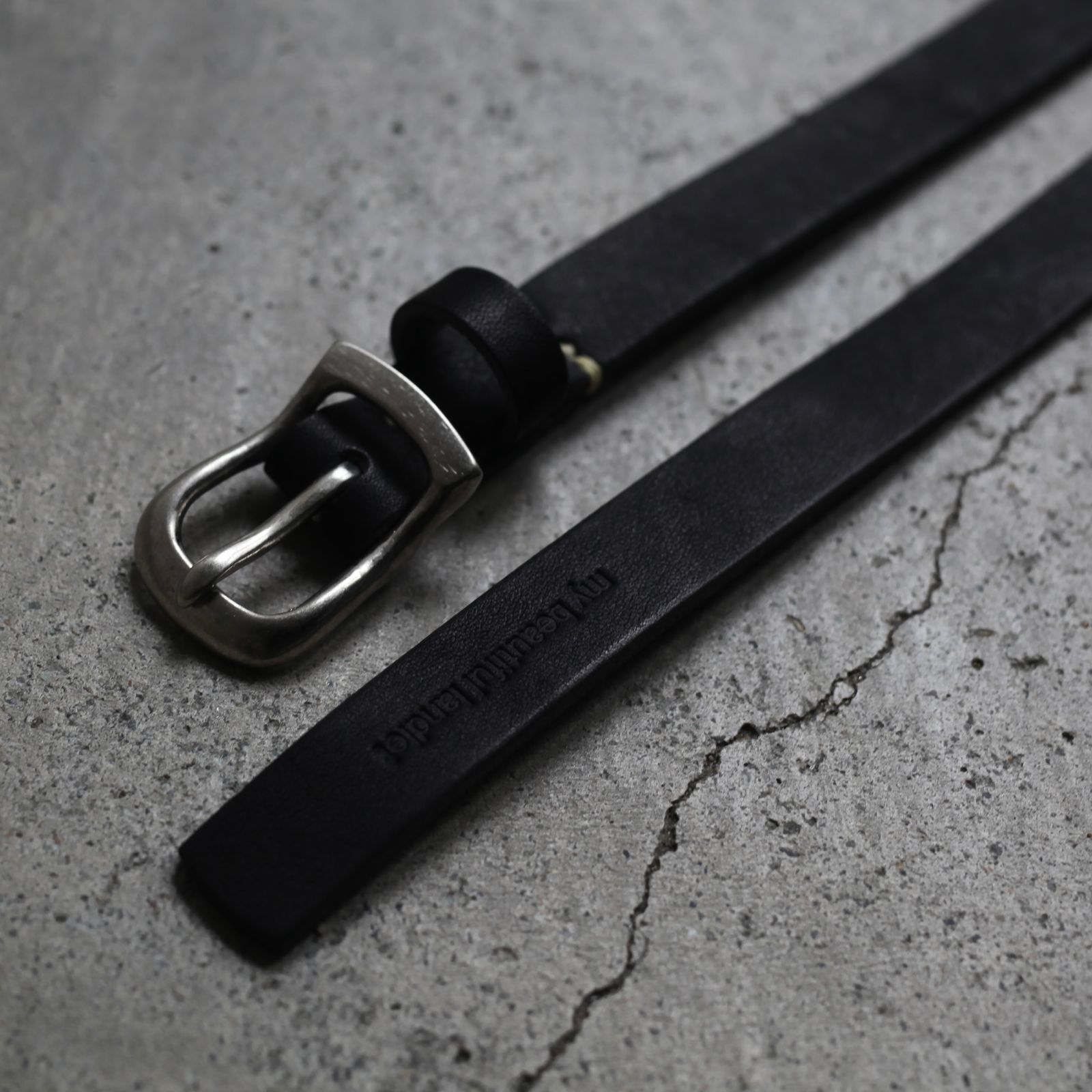 【残り一点】レザーロングベルト_S(GOURD)