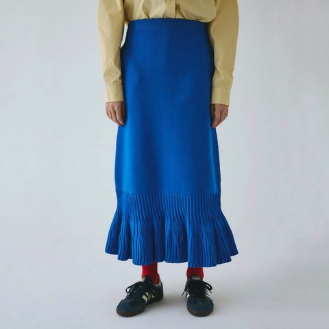 【残り一点】Pleated Hem Knit Skirt