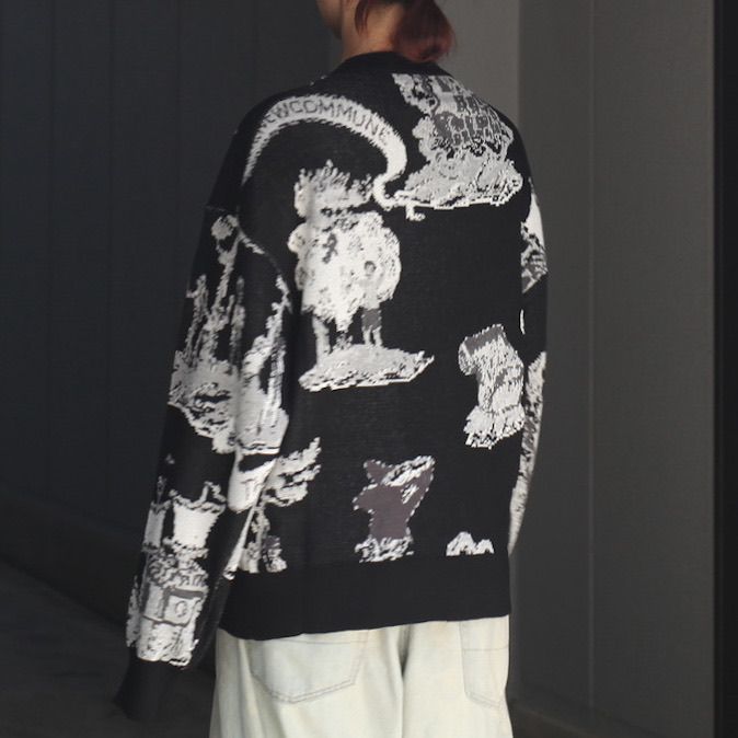 【残り一点】Newcommune Island Jaquard Knit