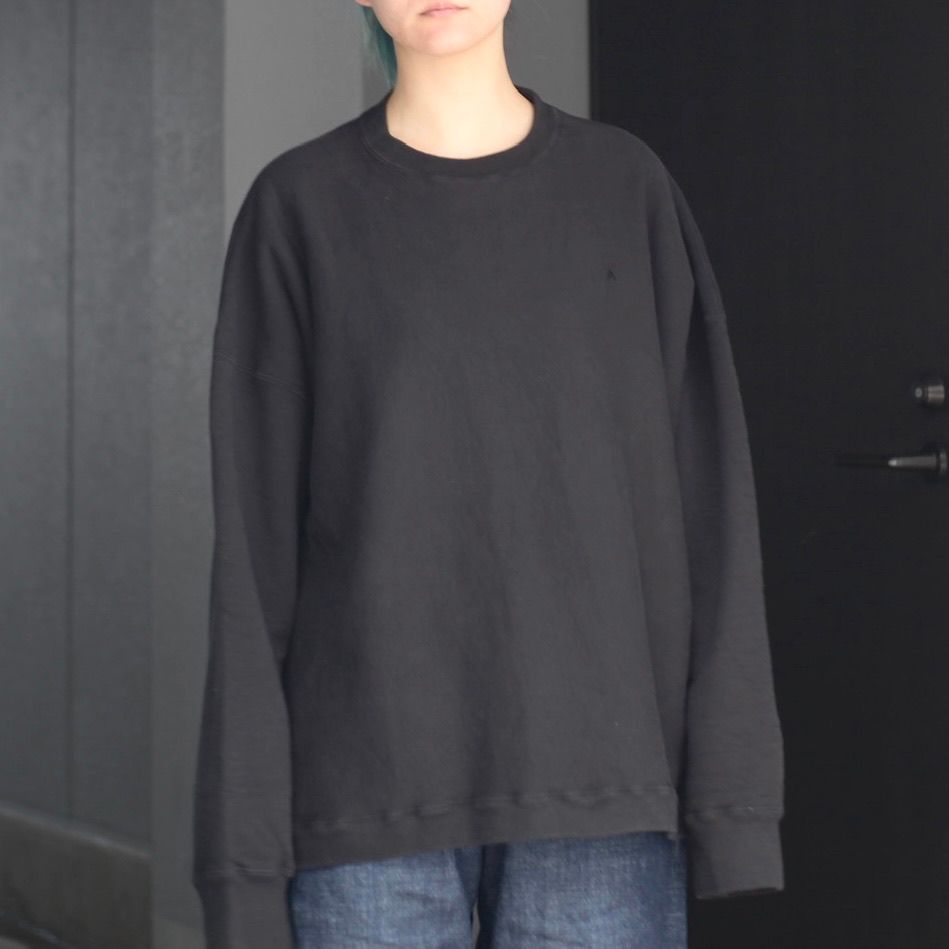 ATON - 【残り一点】Garment Dyed Urake Oversized Sweatshirt