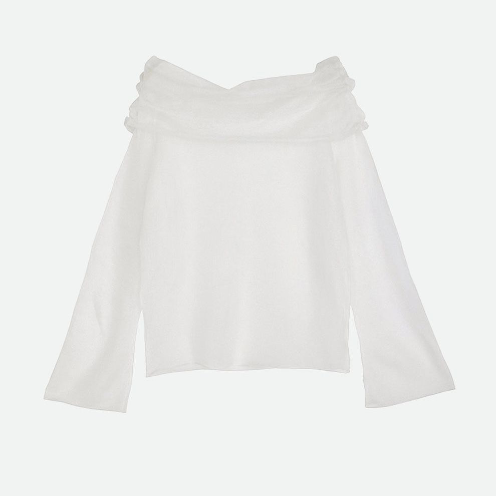 【残り一点】Sheer Off Shoulder Knit
