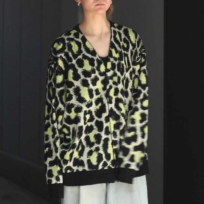 LAD MUSICIAN - 【残り一点】Polyester WJQ Leopard Cardigan