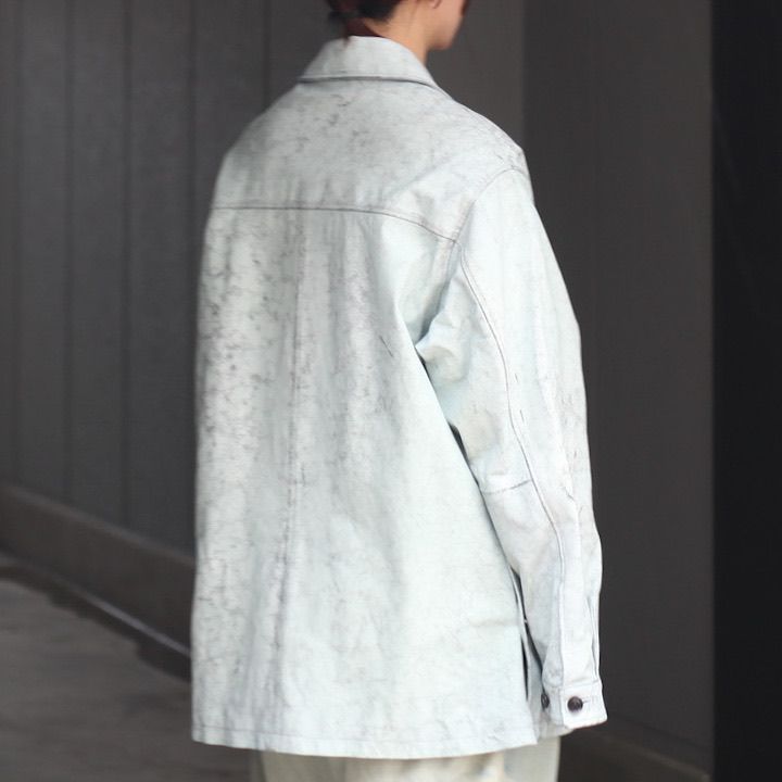 【残りわずか】Cracked Goat Leather Car Coat