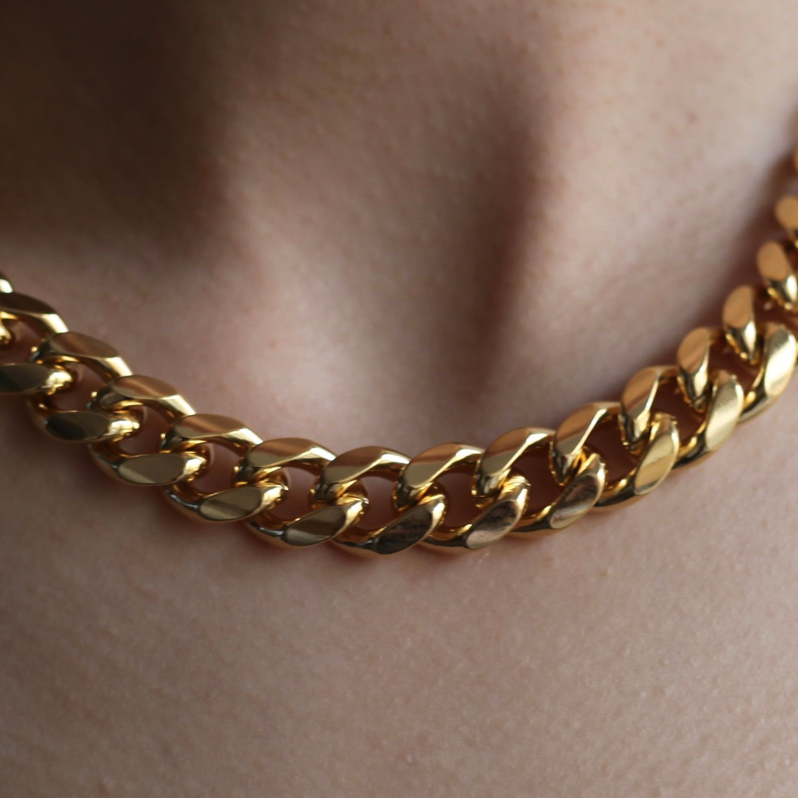 【残り一点】Combi Curb Gold Chain Necklace