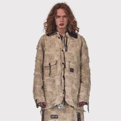 【残り一点】Rustic Collar Chore Jacket Boro Crust(SAND)