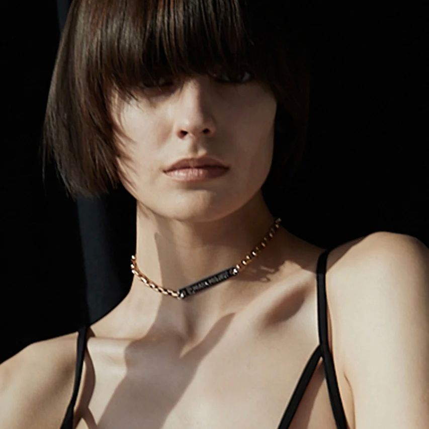 【残り一点】Logo Plate Two-way Necklace