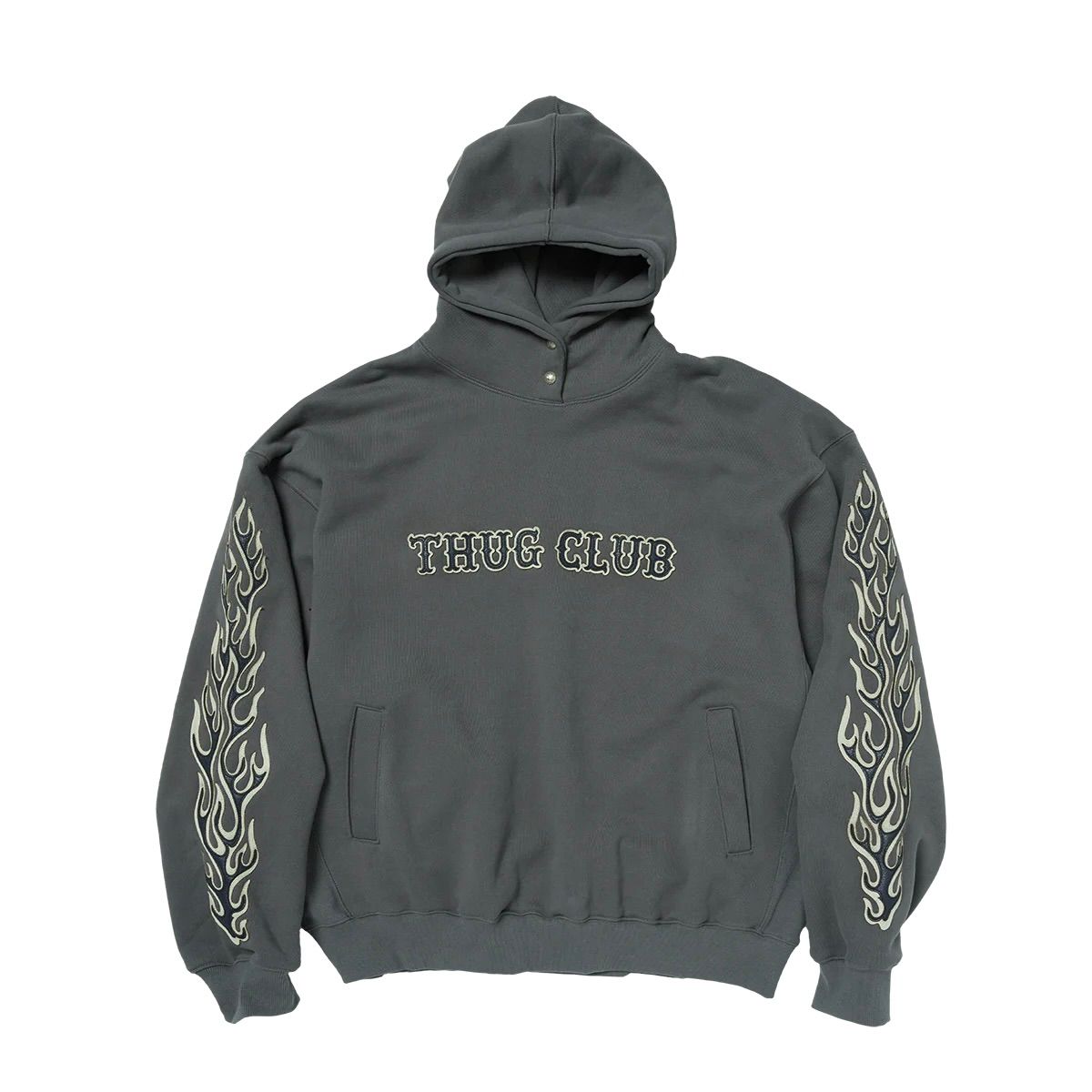 【残り一点】Leather Flame Hoodie