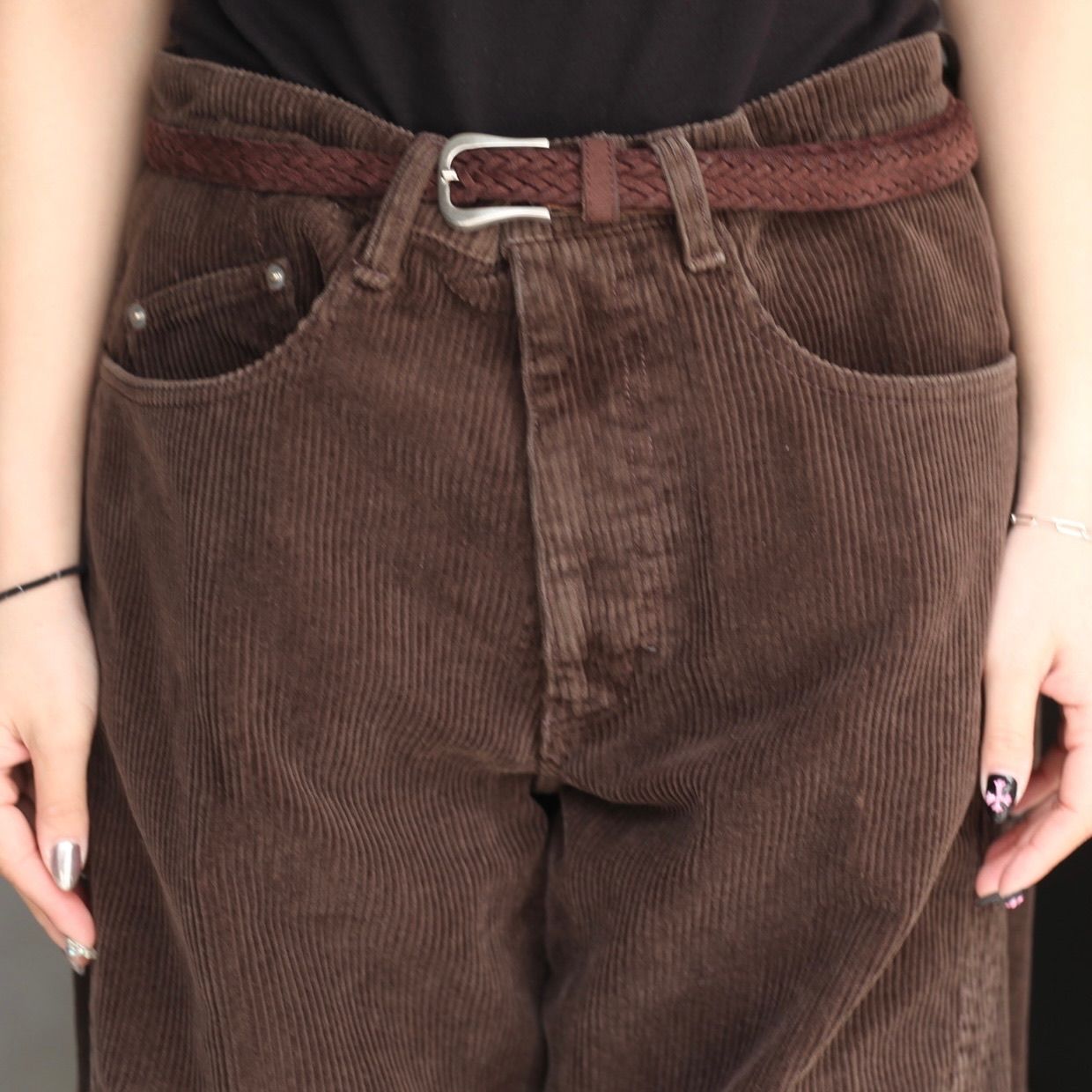 NVRFRGT - 【残りわずか】3D Twisted Wide Leg 5P Pants