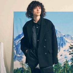 【残り一点】4colors Chambray Wool Jacket