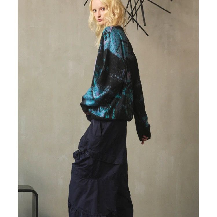 【残り一点】Contemporaryart Jacquard Shaggy Knit L/S