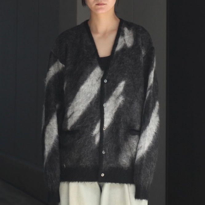 【残り一点】Kid Mohair Jacquard Cardigan