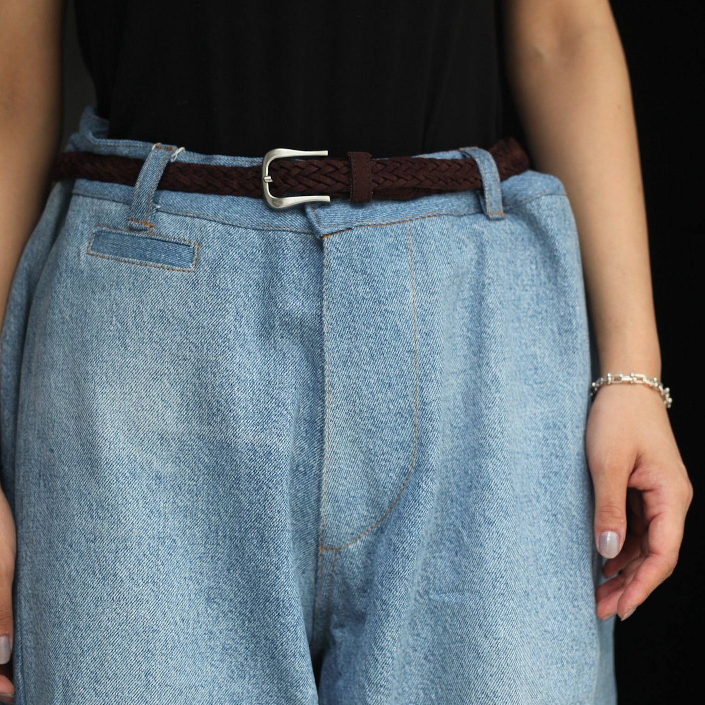【残り一点】Reconstructed Super Baggy Slacks Denim_3(L)
