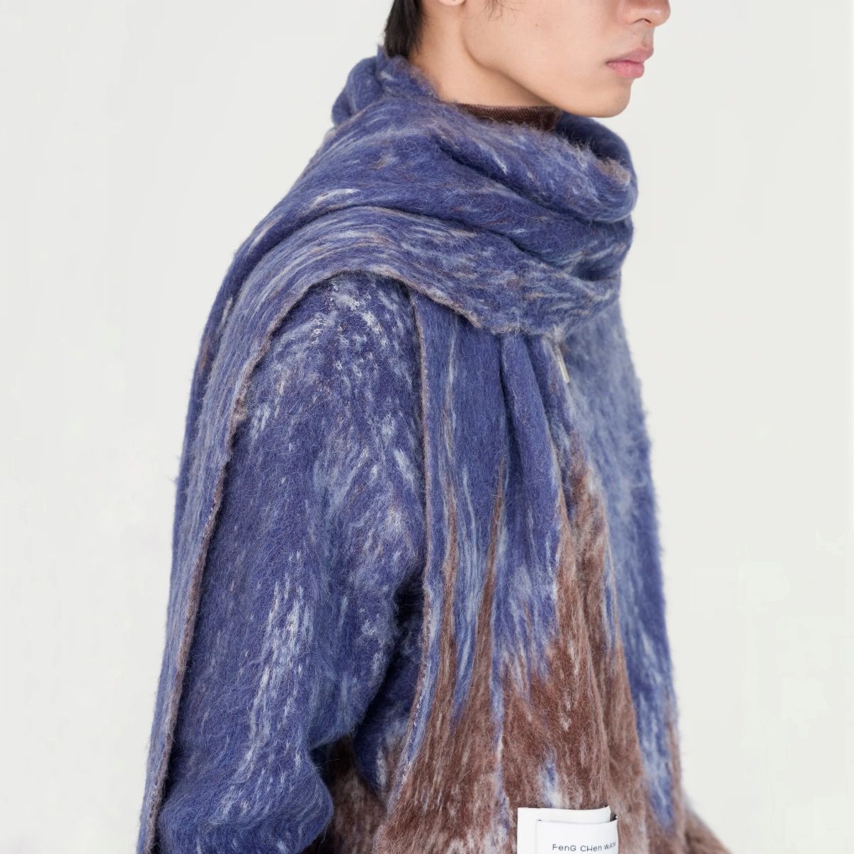 【残り一点】Gradient Jacquard Knit Scraf