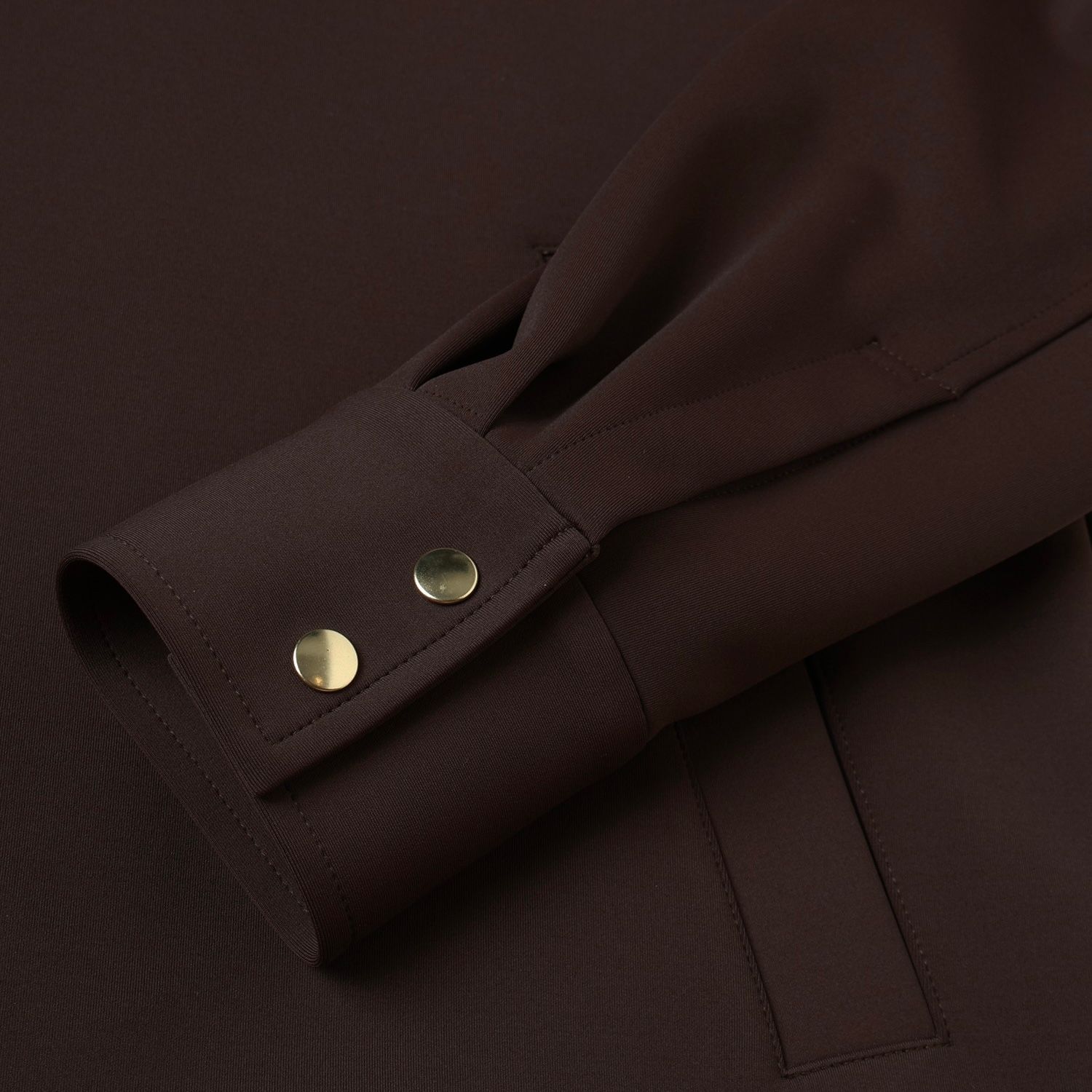 【残り一点】Double Cloth Collarless Dot Button Jacket