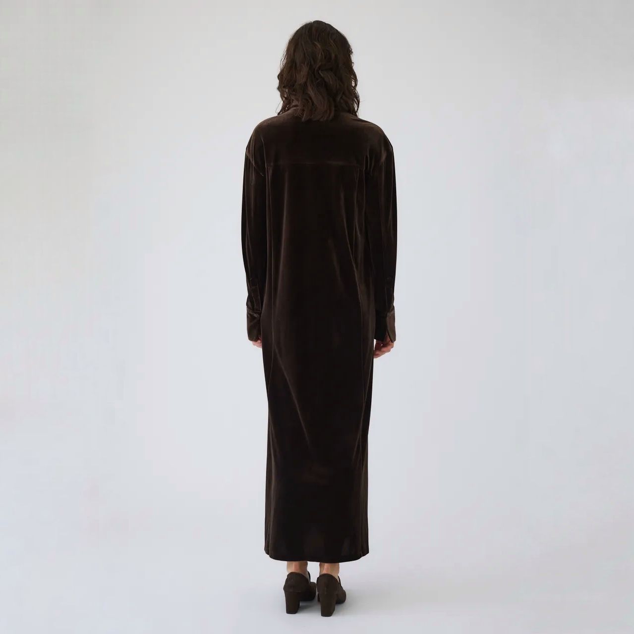【残り一点】Velour Shirt Dress
