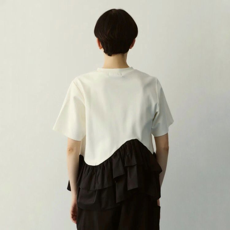 【残り一点】Frill Hem Ponte Tops