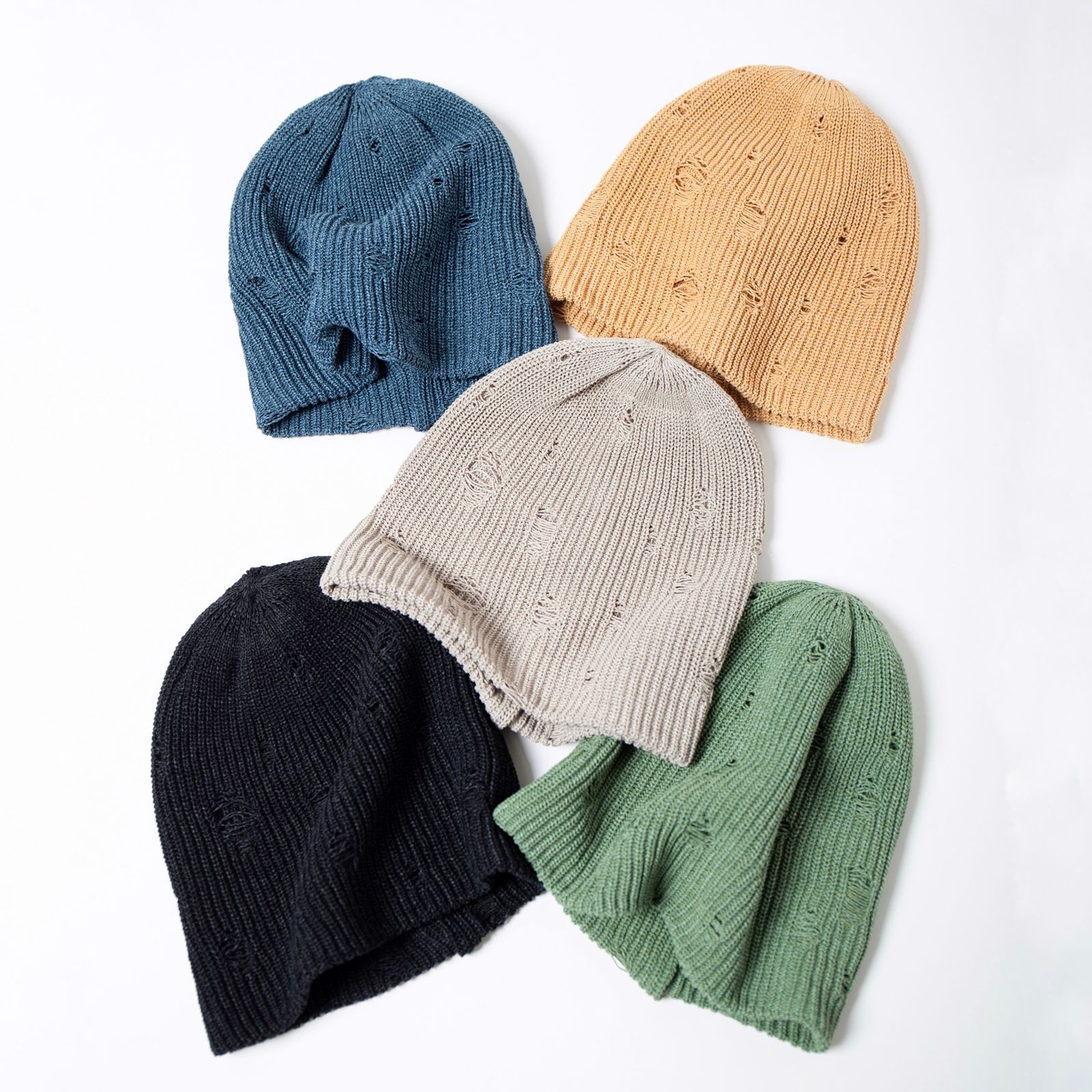 【残りわずか】Damage Summer Knit Beanie