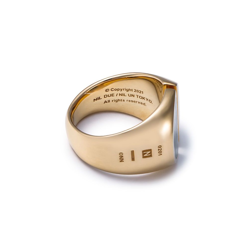 NIL DUE / NIL UN TOKYO - 【残り一点】Split Carved Seal Ring