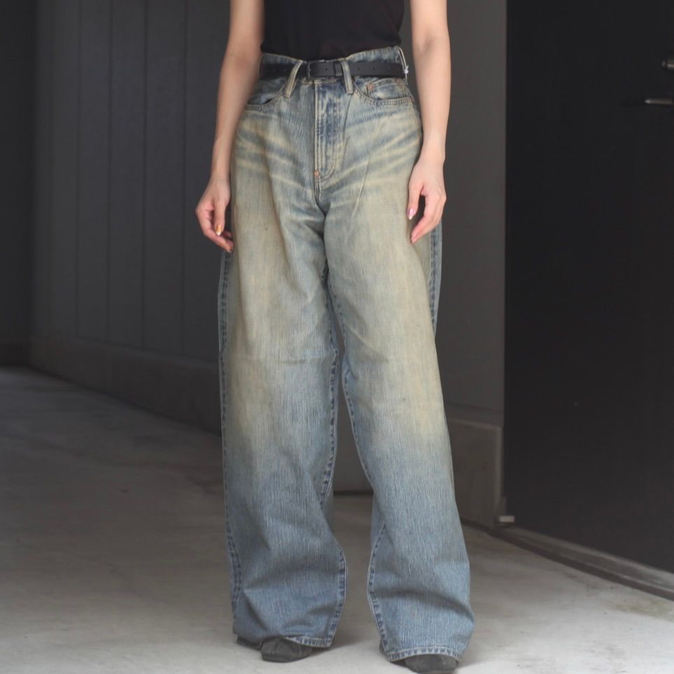 【残り一点】Faded Modern Denim Pants Wide Cut