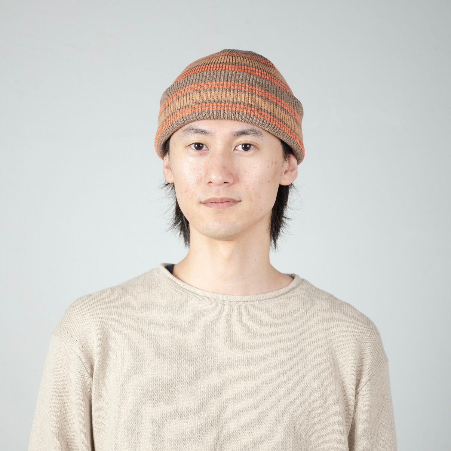 【残り一点】RV Border Short Beanie