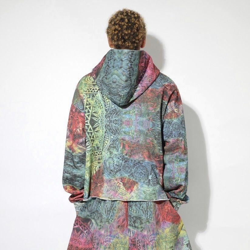 【残り一点】Cut Off Wide Zip Sweat Hoodie