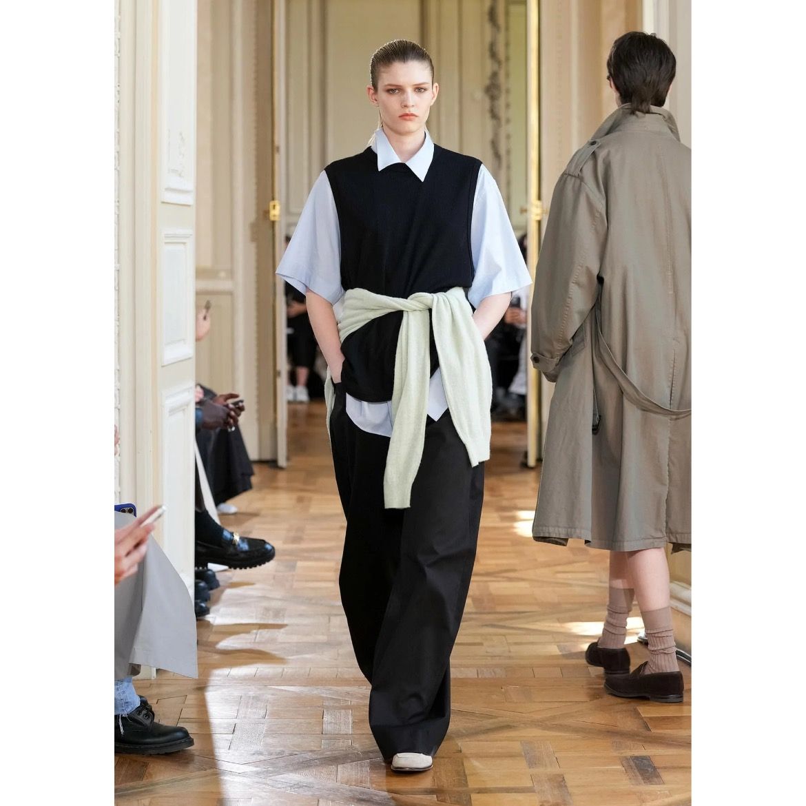 【残りわずか】Double Weave Cotton One Tuck Wide Pants