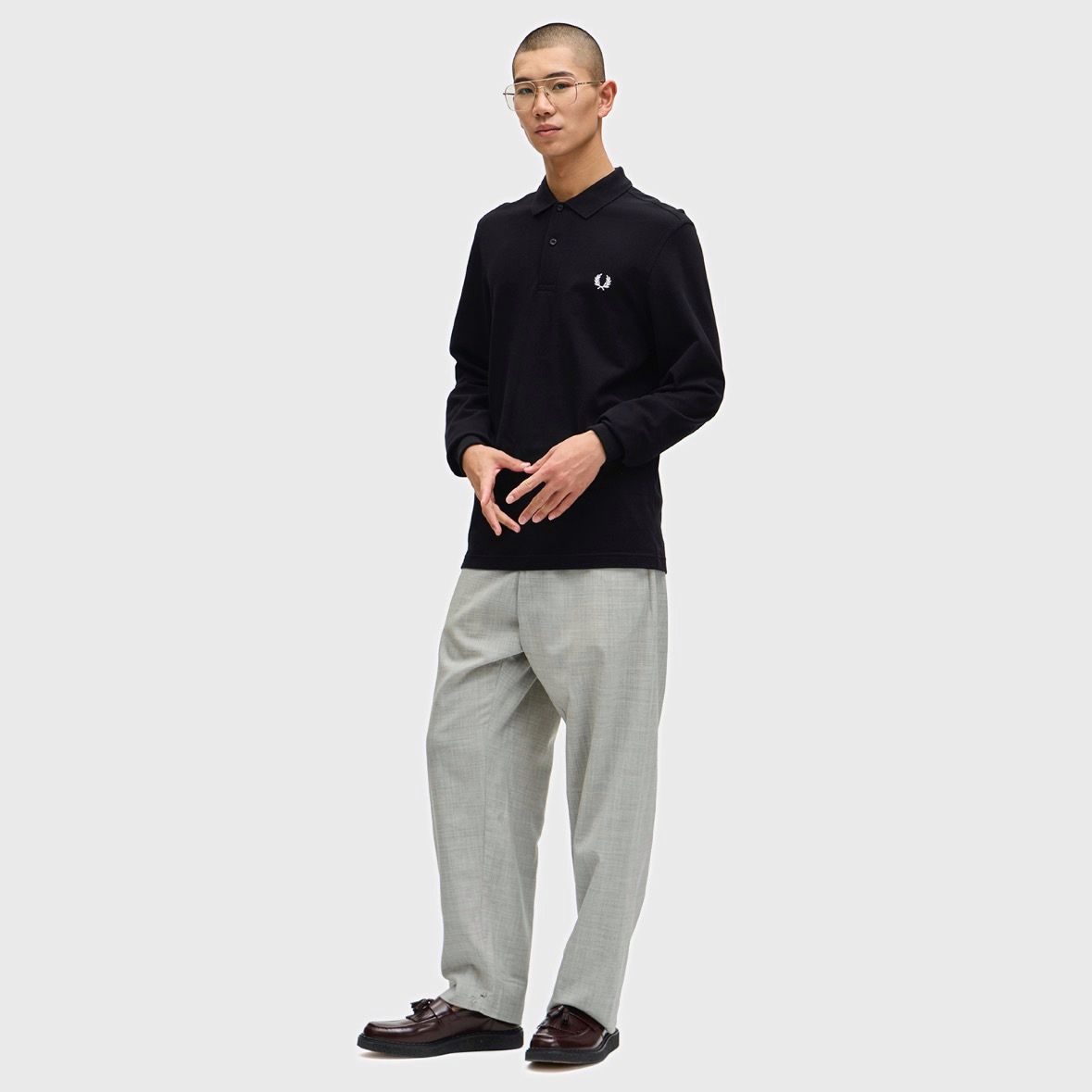 【残り一点】Long Sleeve Fred Perry Shirt